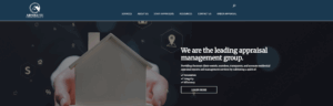 Absolute Lending Logistics website on a laptop: A first web presence for a national appraisal firm